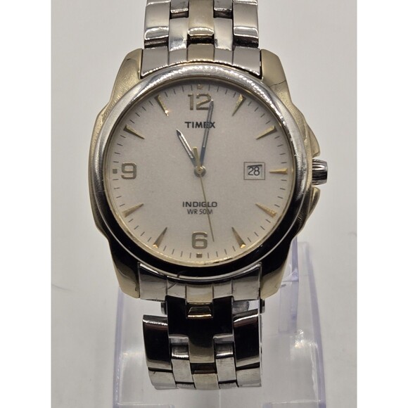 Timex Men's Analog Two Toned Stainless Steel Dress Watch. New Battery. - Picture 1 of 10